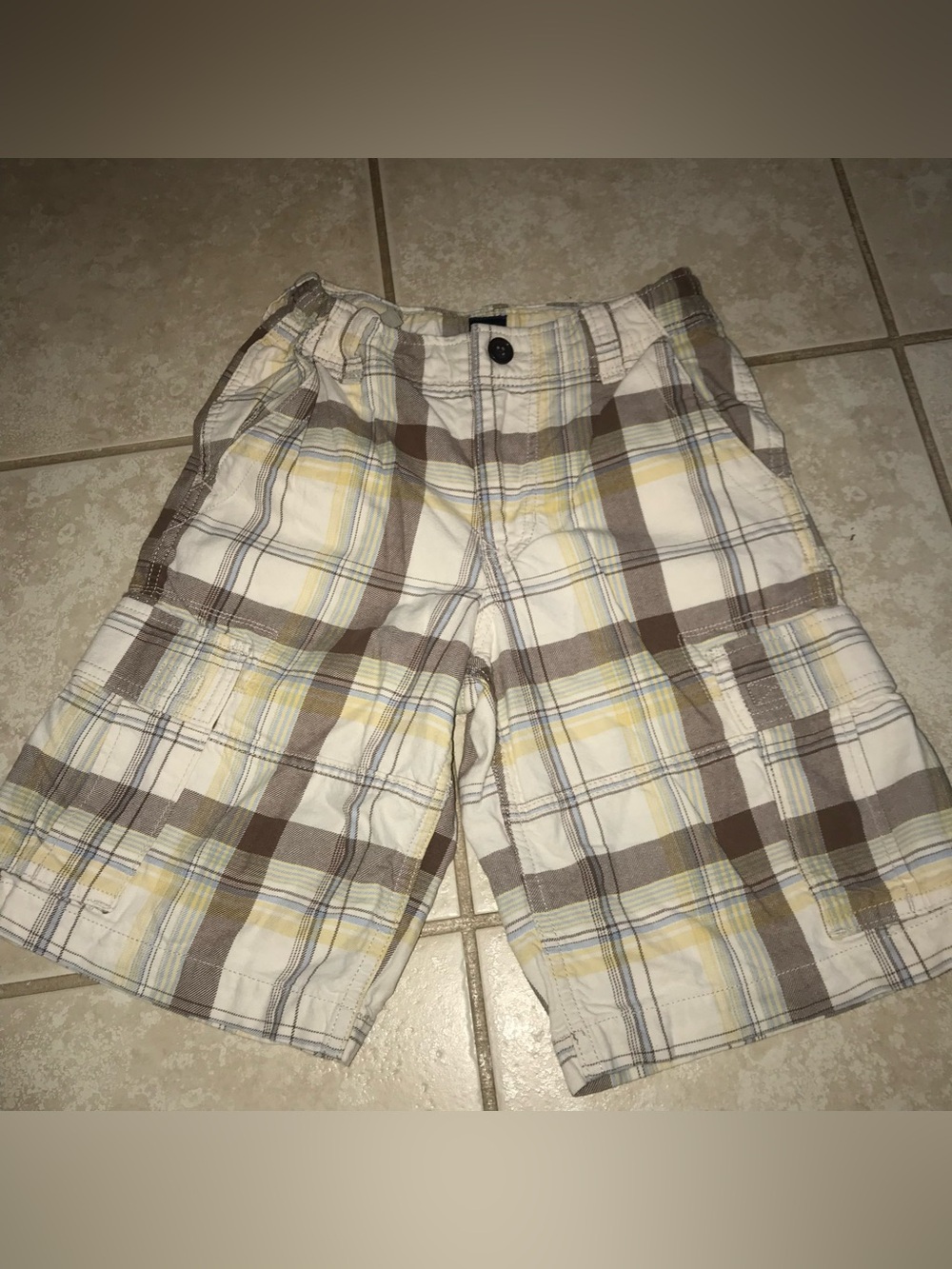 NWOT Gap Kids Boys Plaid Shorts Size 8